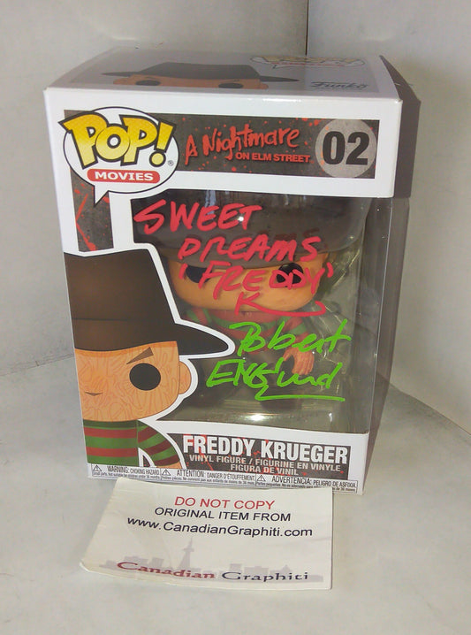 Robert Englund Hand Signed Autograph Freddy Krueger Funko Pop COA