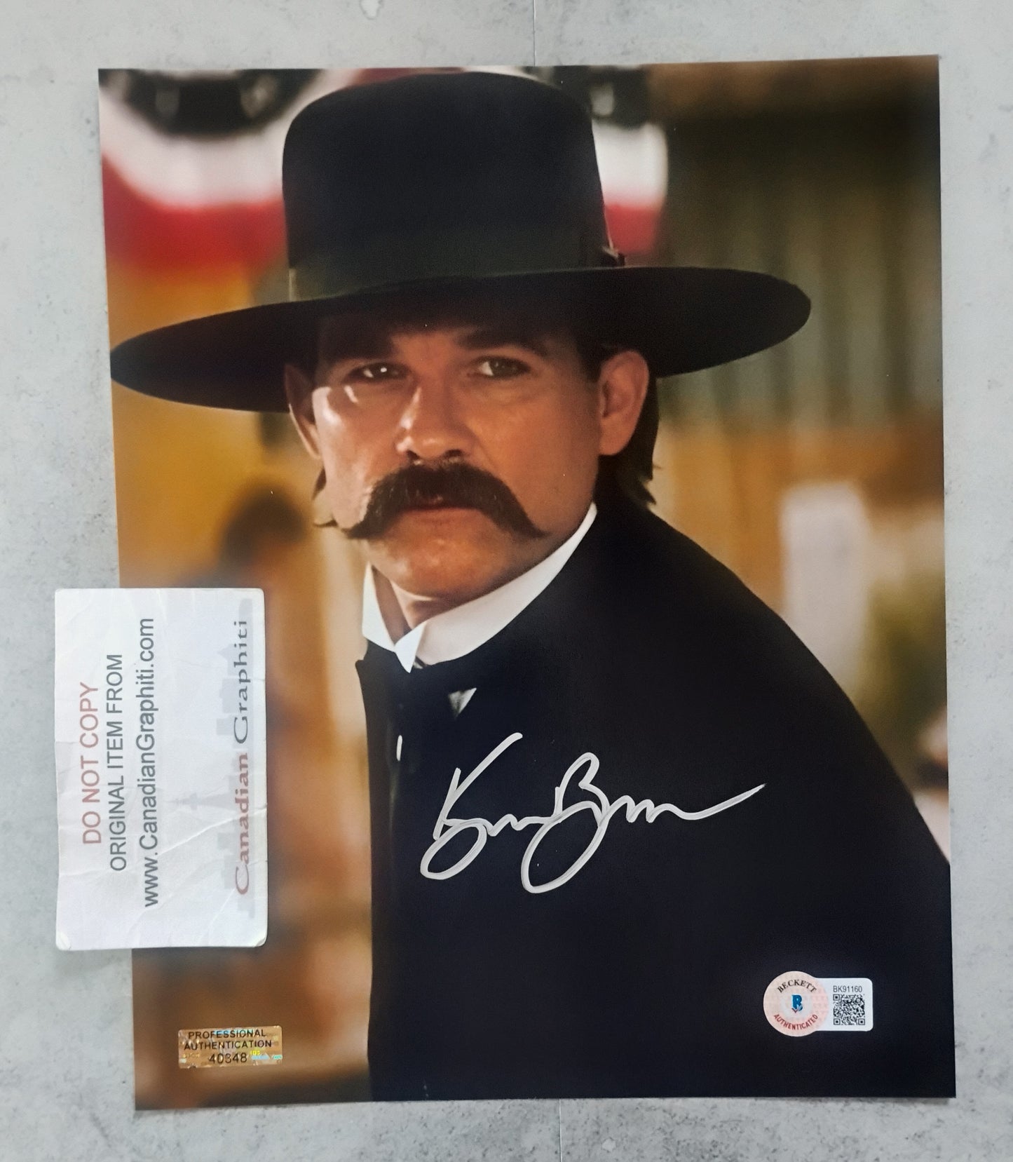 Kurt Russell Hand Signed Autograph 8x10 Photo BAS COA Wyatt Earp