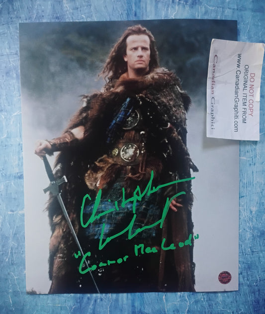 Christopher Lambert Hand Signed Autograph 8x10 Photo COA Highlander