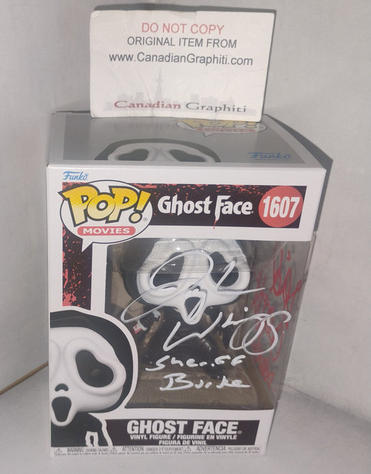David Arquette & Joseph Whipp Hand Signed Autograp Ghostface Funko Pop COA Scream