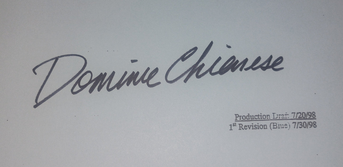 Dominic Chianese Hand Signed Autograph The Sopranos Script COA