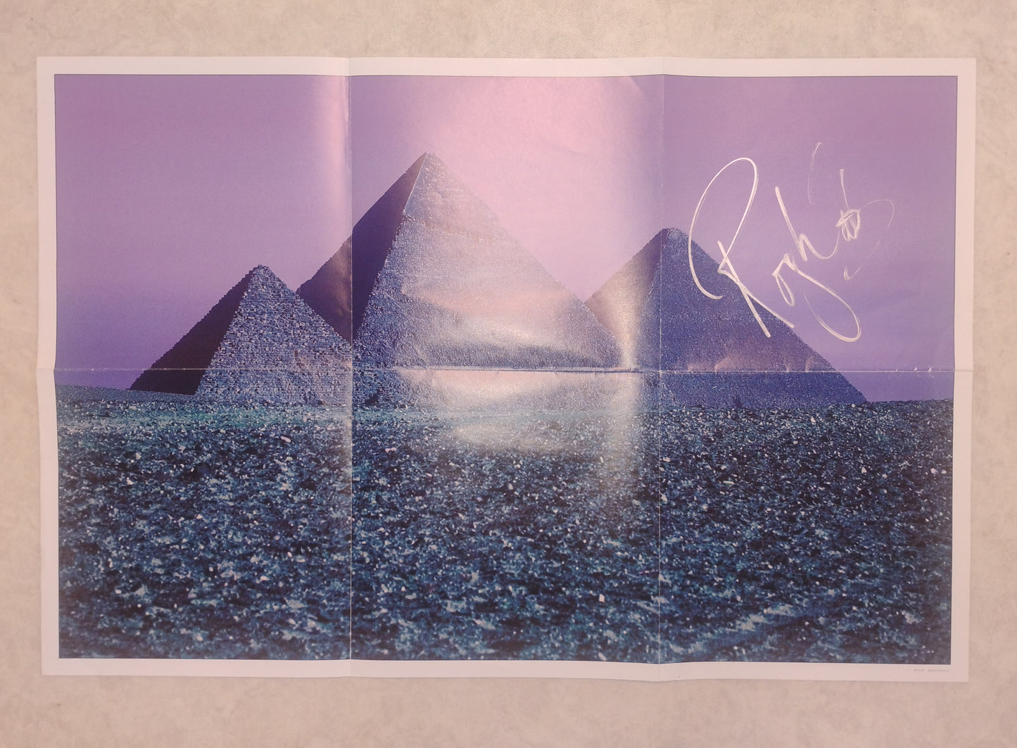Roger Waters Hand Signed Autograph Poster BAS COA Pink Floyd