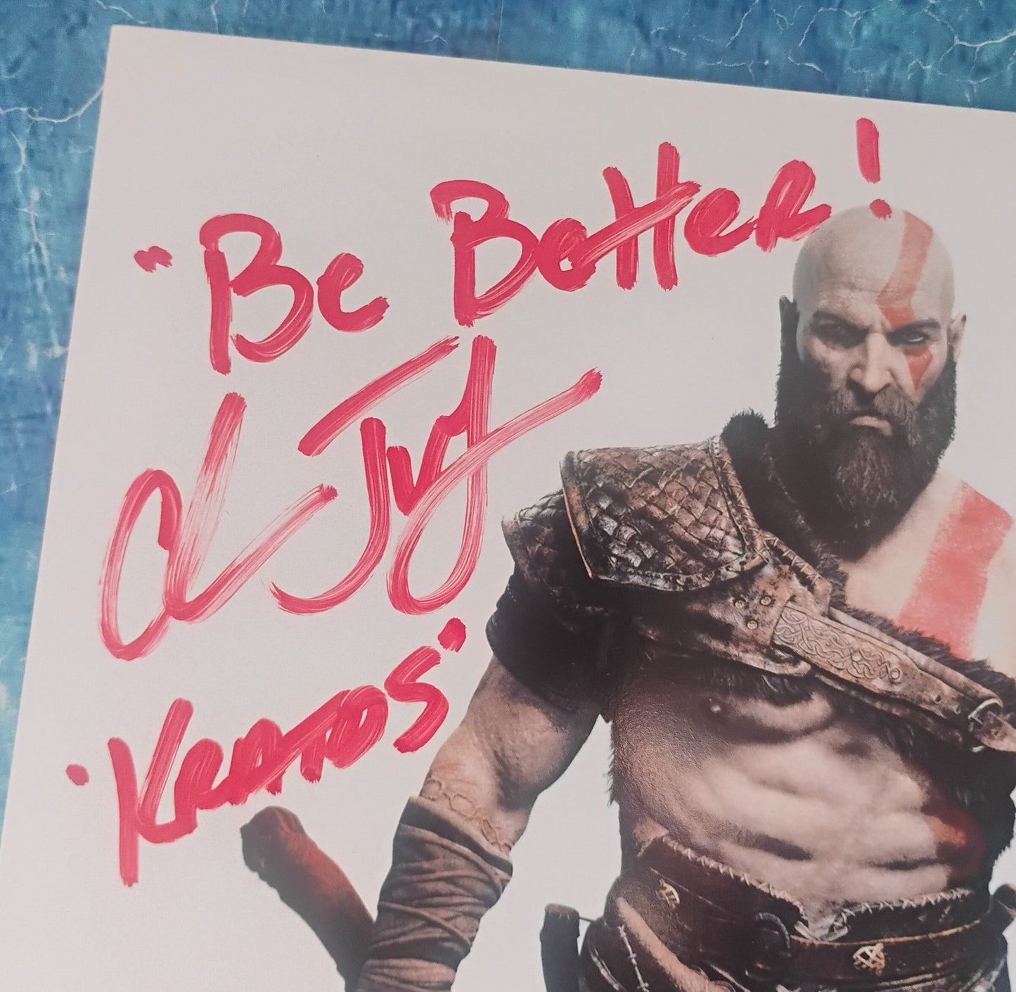 Christopher Judge Hand Signed Autograph Photo OPix COA God Of War Kratos