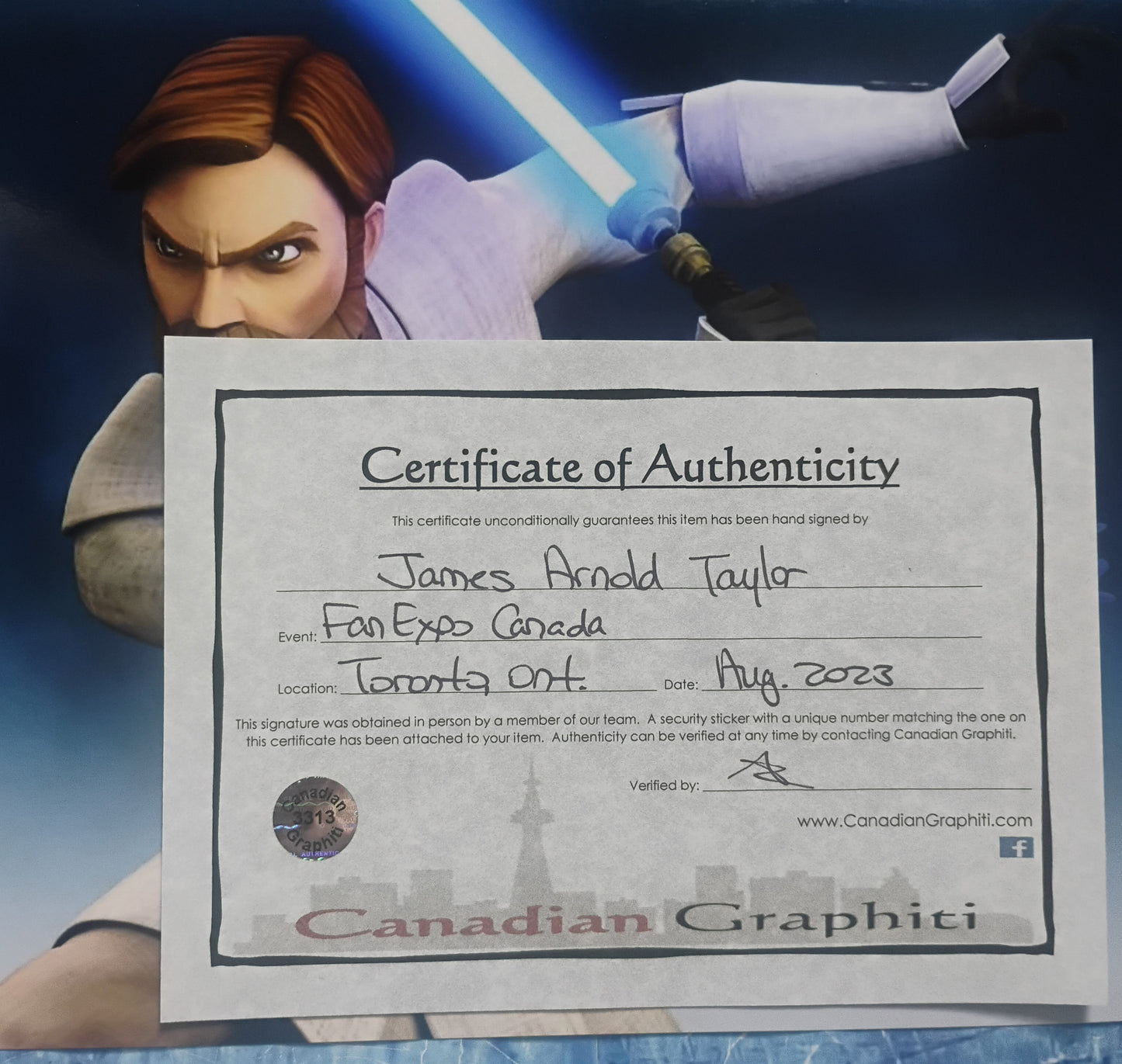 James Arnold Taylor Hand Signed Autograph 8x10 Photo COA Star Wars Clone Wars