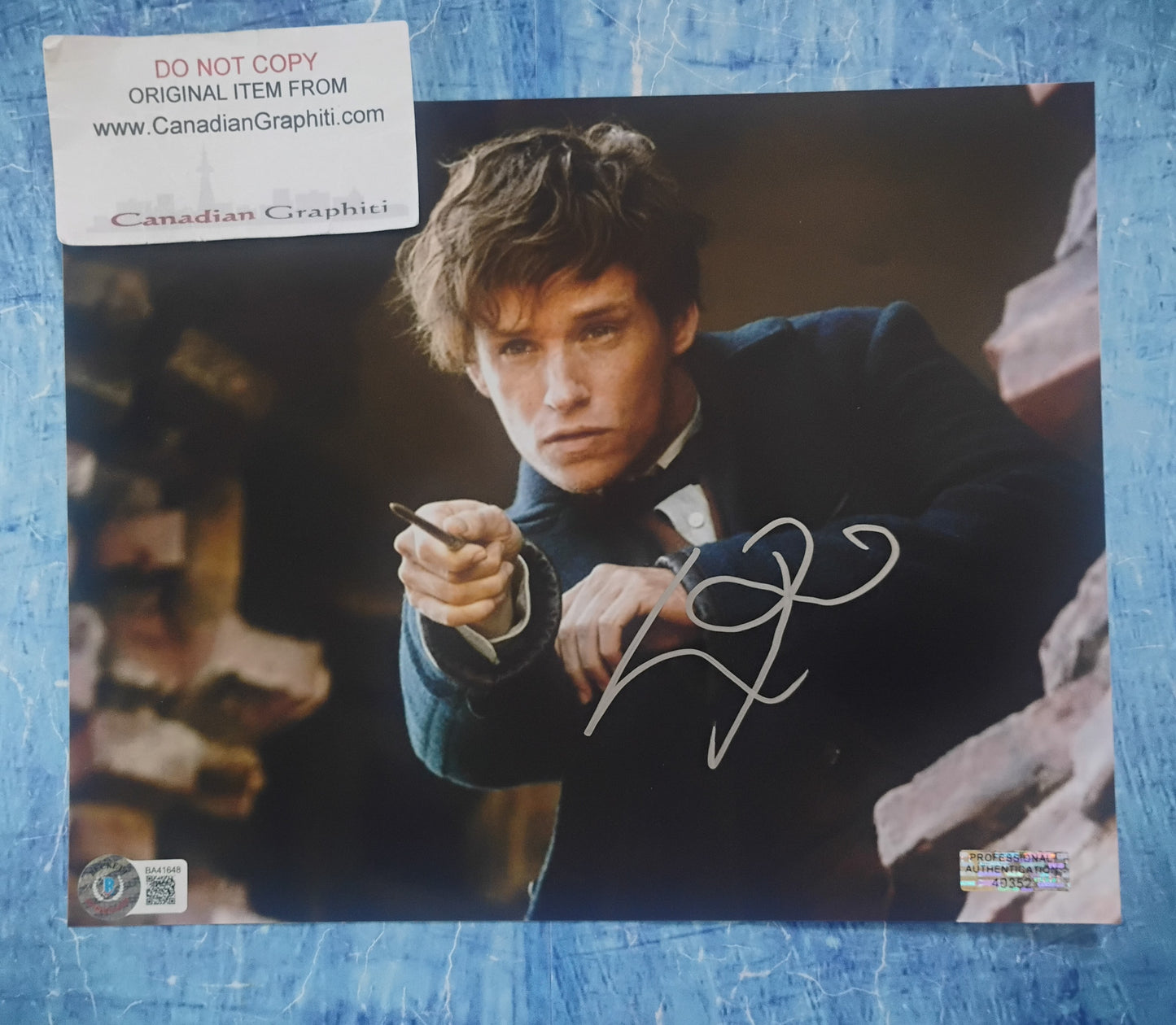 Eddie Redmayne Hand Signed Autograph 8x10 Photo BAS COA Fantastic Beasts