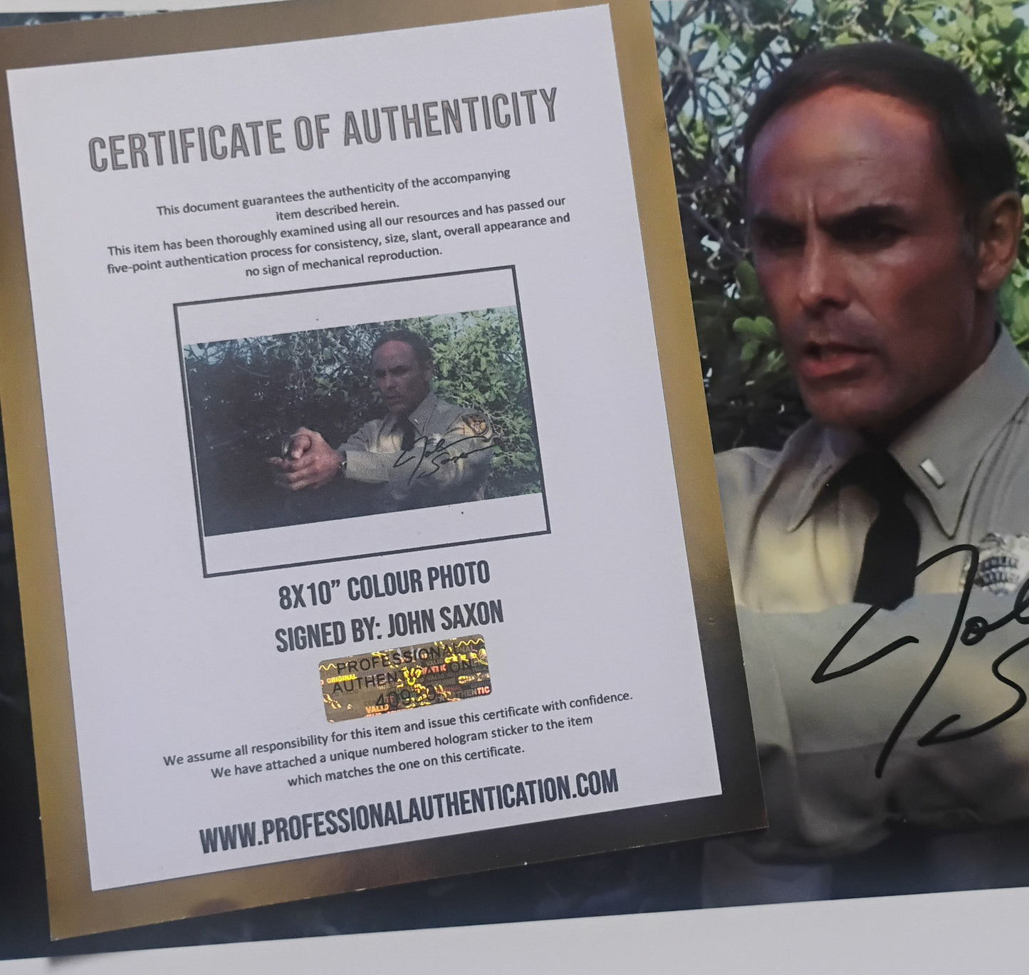 John Saxon Hand Signed Autograph 8x10 Photo COA Nightmare On Elm Street