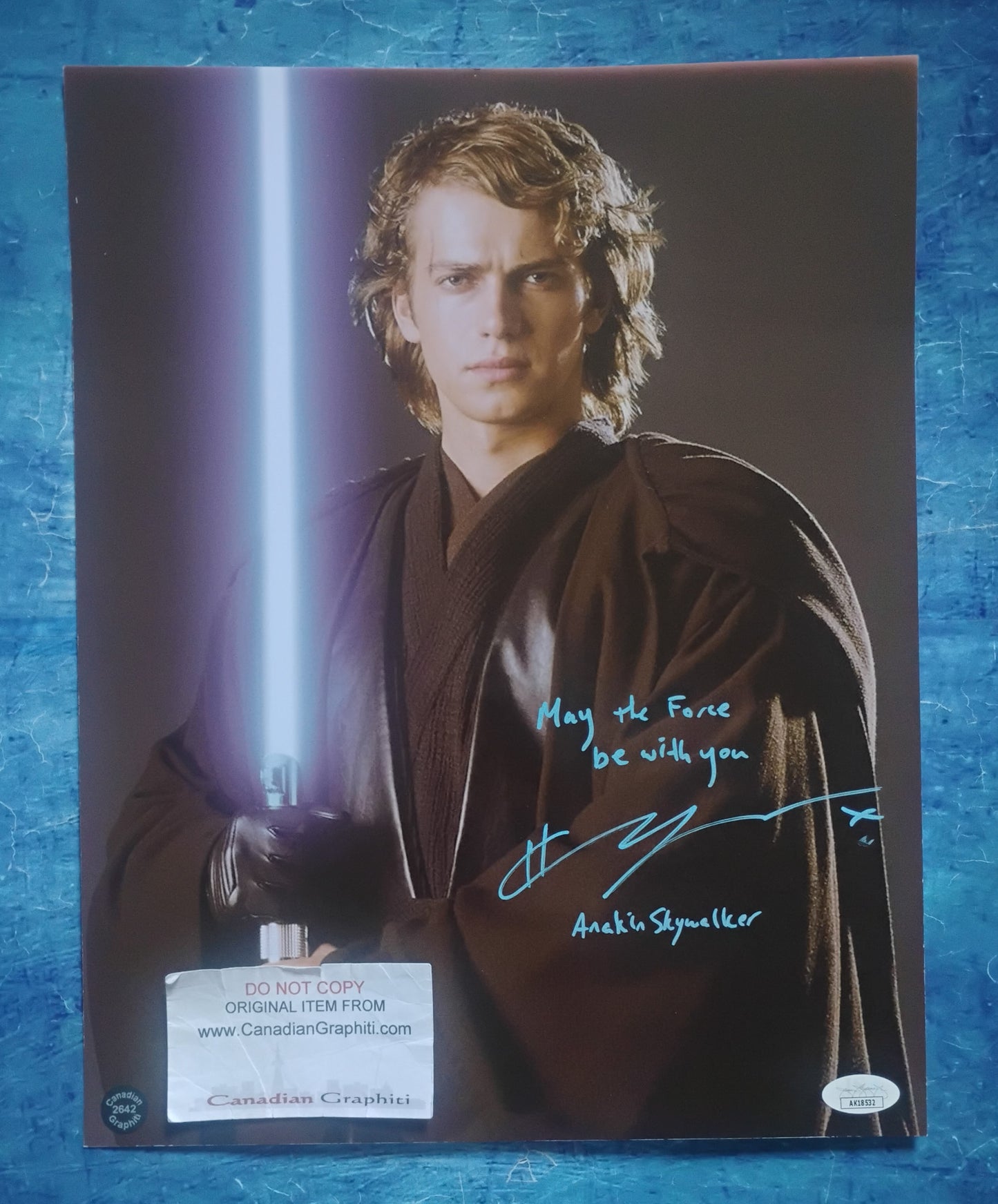 Hayden Christensen Hand Signed Autograph 11x14 Photo JSA COA Star Wars