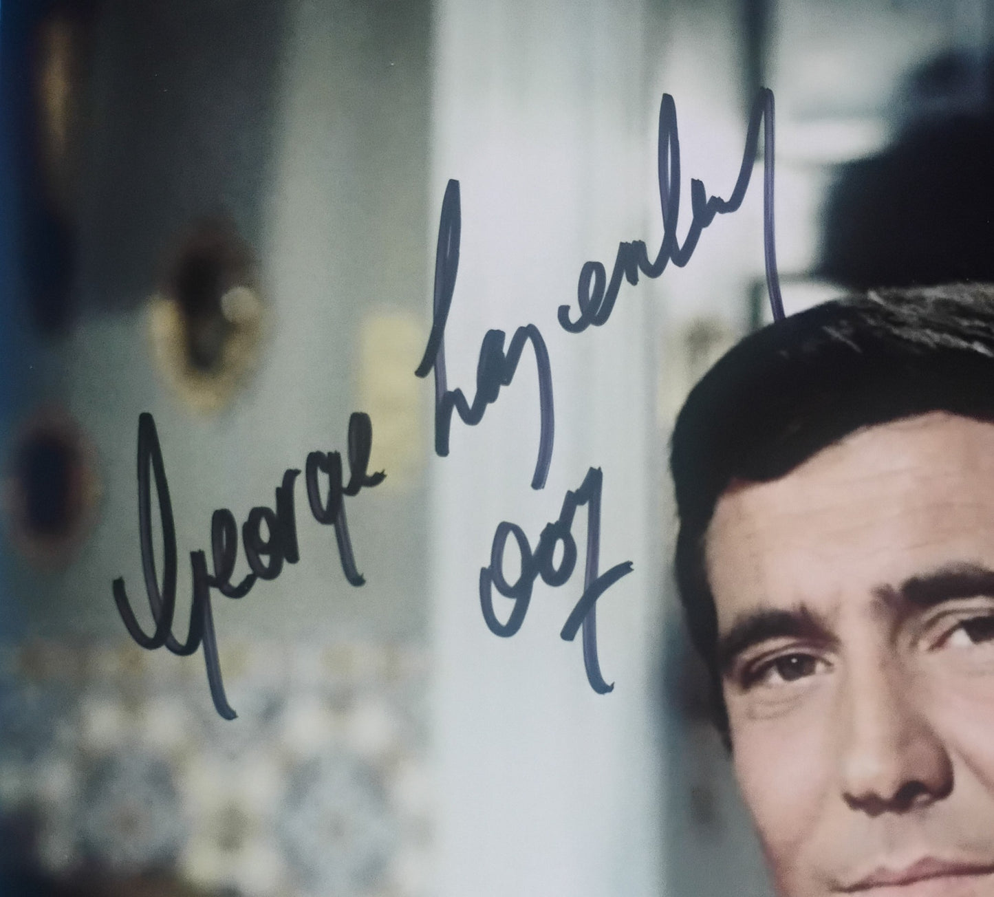 George Lazenby Hand Signed Autograph 8x10 Photo COA James Bond