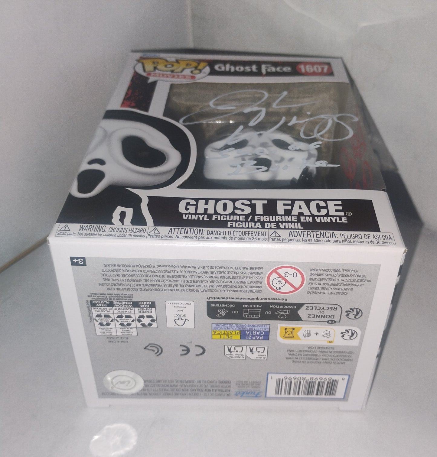 David Arquette & Joseph Whipp Hand Signed Autograp Ghostface Funko Pop COA Scream