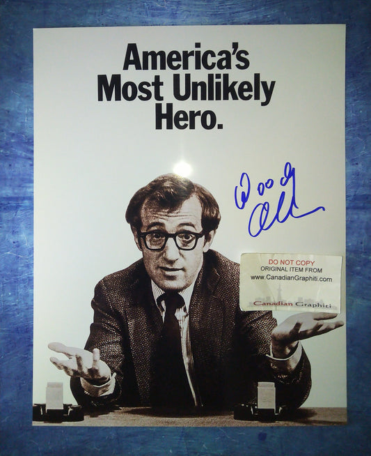 Woody Allen Hand Signed Autograph 11x14 Photo COA