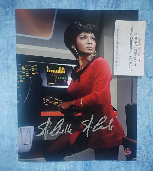 Nichelle Nichols Hand Signed Autograph 8x10 Photo COA Star Trek