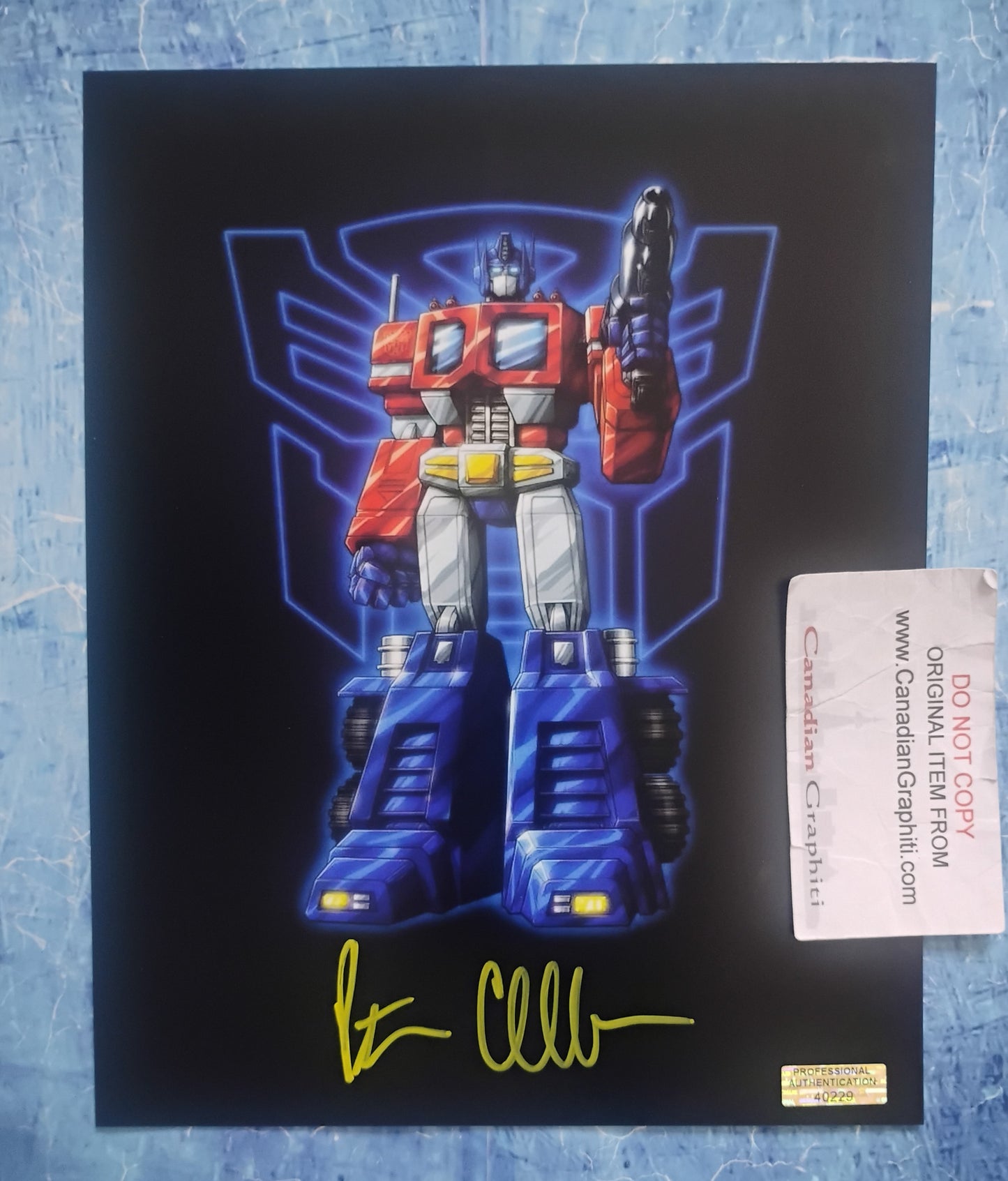 Peter Cullen Hand Signed Autograph 8x10 Photo COA Transformers