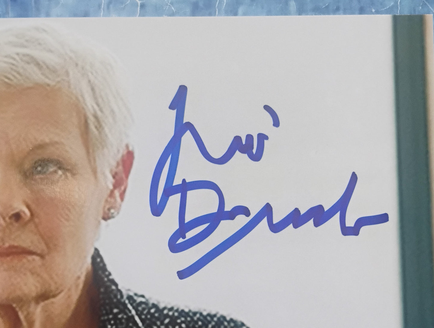 Judi Dench Hand Signed Autograph 8x10 Photo COA James Bond