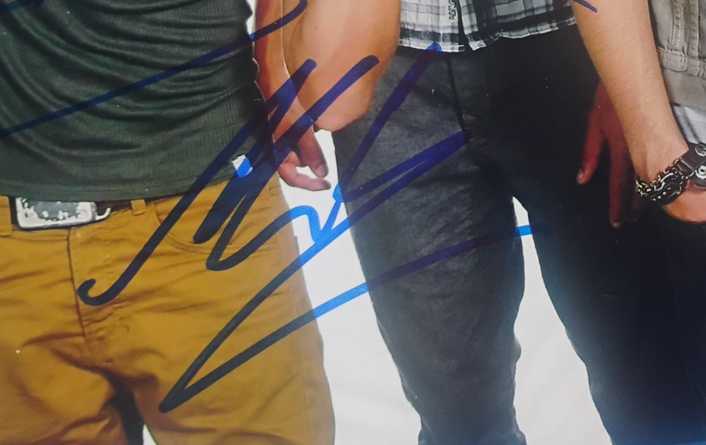 The Wanted Hand Signed Autograph 8x10 Photo PSA COA Tom Parker, Max George, Siva Kaneswaran & Jay McGuiness