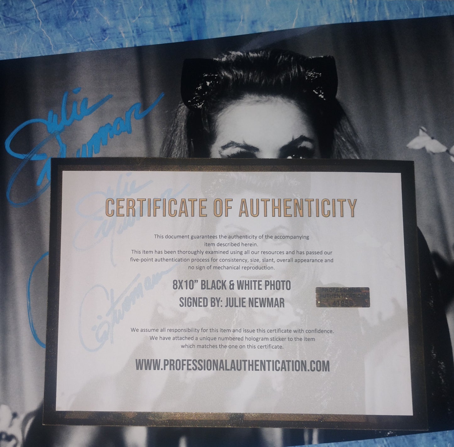 Julie Newmar Hand Signed Autograph 8x10 Photo COA Catwoman