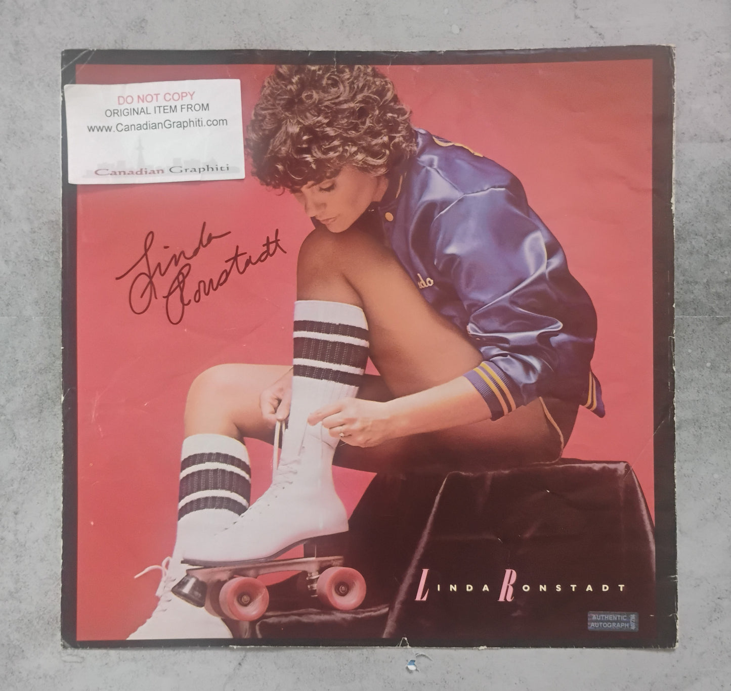 Linda Ronstadt Hand Signed Autograph Record Insert COA