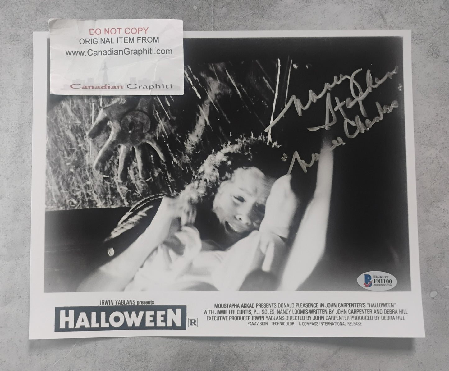 Nancy Stephens Hand Signed Autograph 8x10 Photo BAS COA Halloween