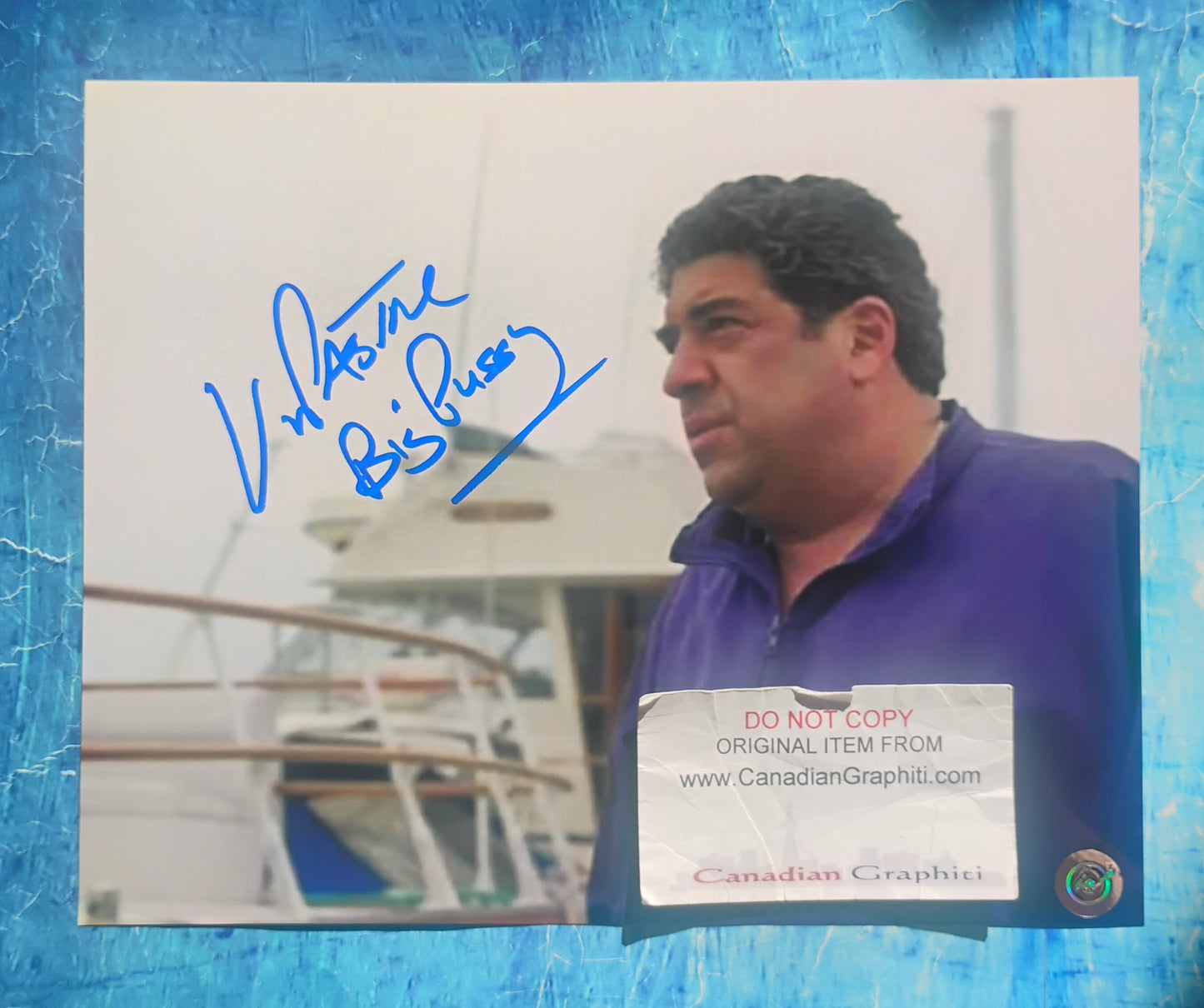 Vincent Pastore Hand Signed Autograph 8x10 Photo COA The Sopranos