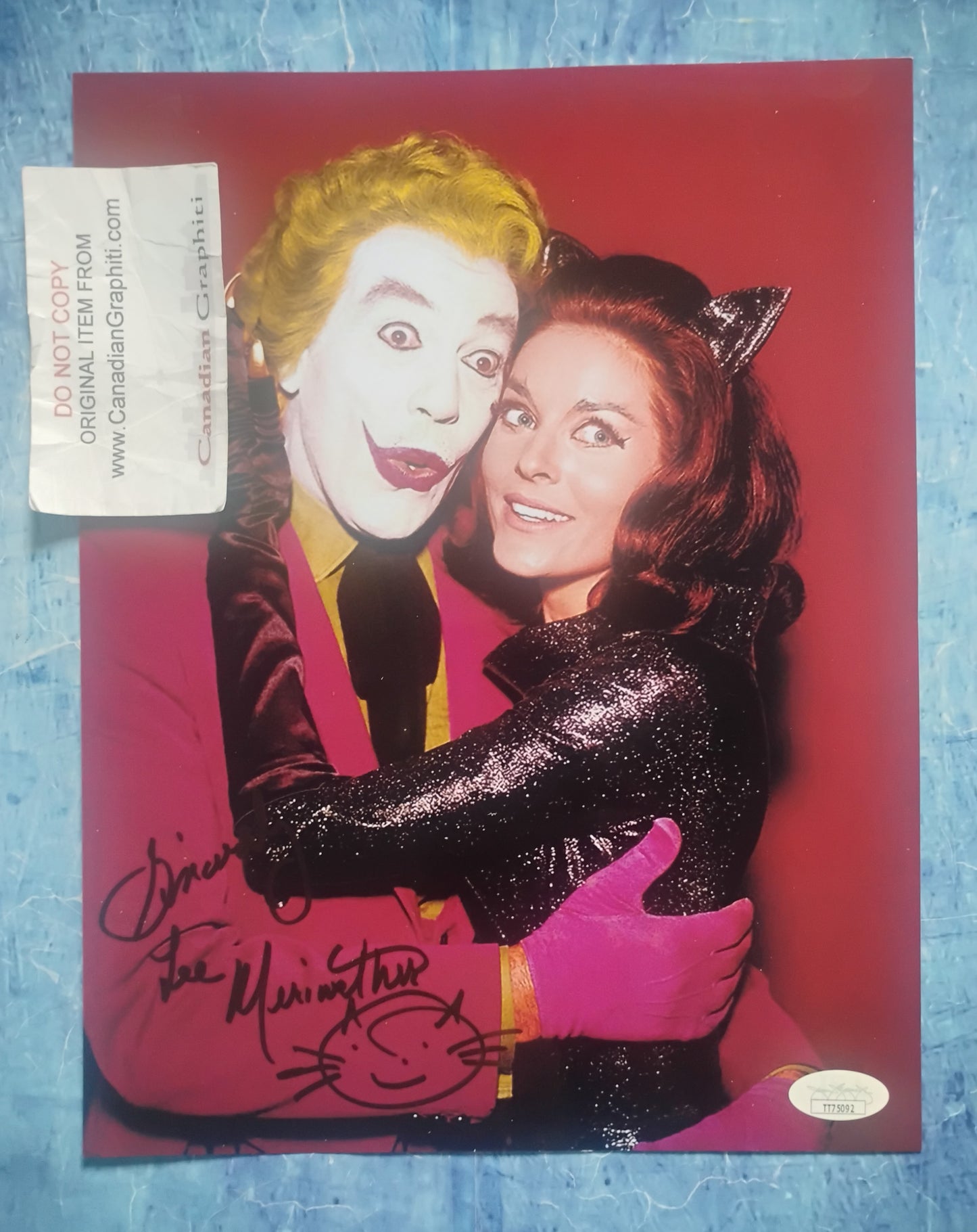 Lee Meriwether Hand Signed Autograph Photo JSA COA Catwoman