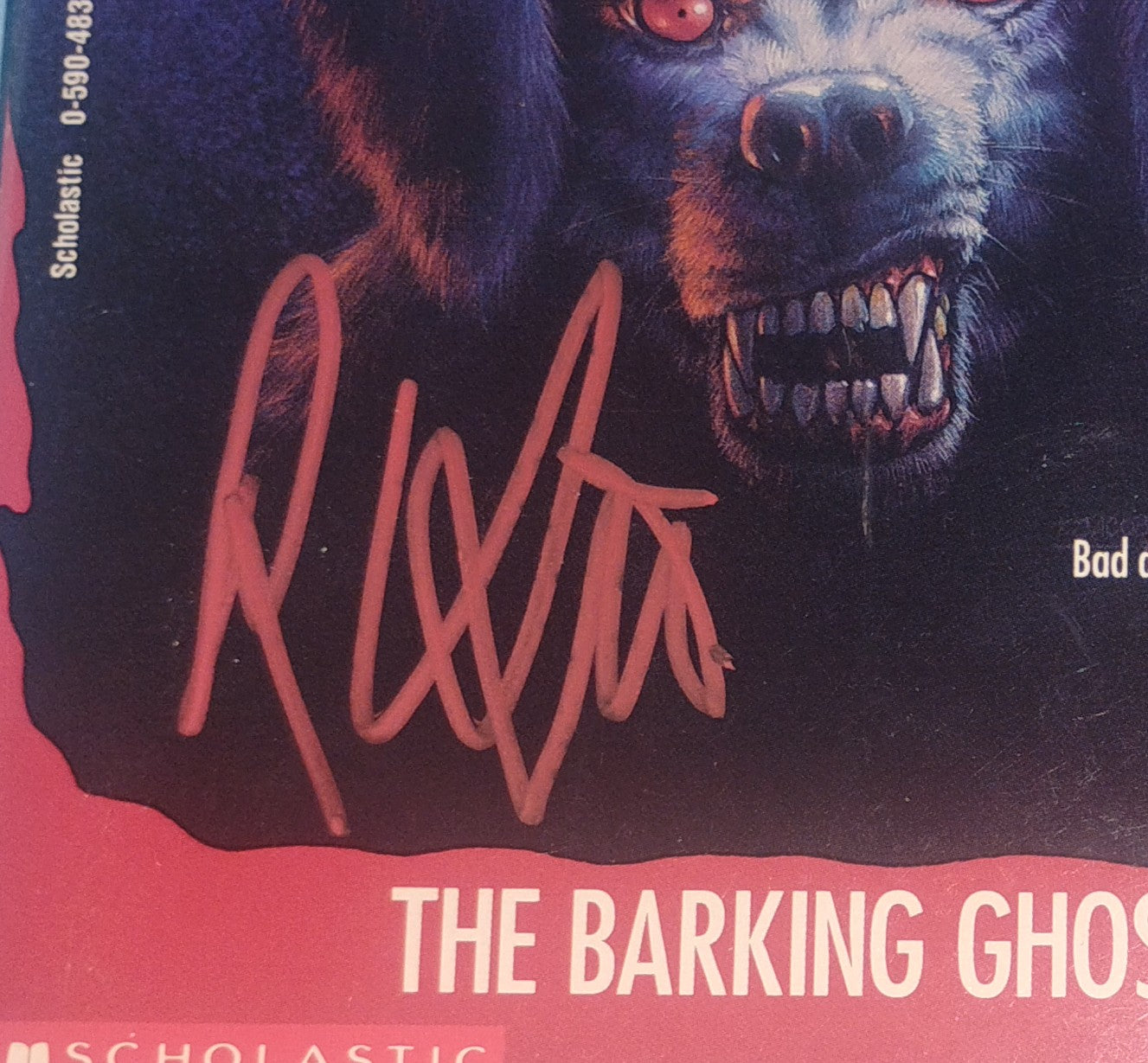 R.L. Stine Hand Signed Autograph Goosebumps Book COA
