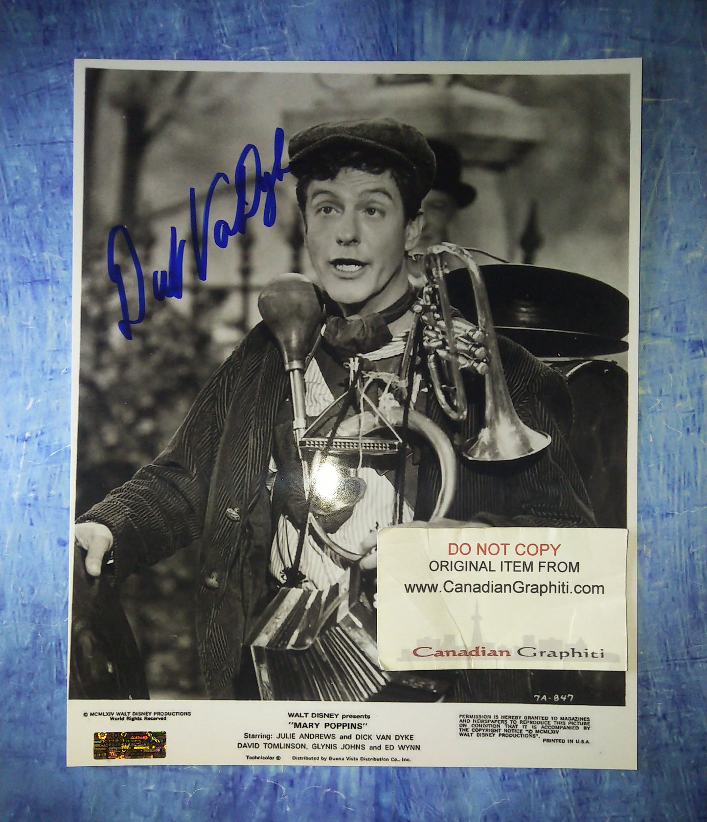 Dick Van Dyke Hand Signed Autograph 8x10 Photo COA Mary Poppins