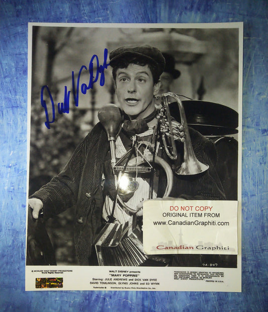 Dick Van Dyke Hand Signed Autograph 8x10 Photo COA Mary Poppins