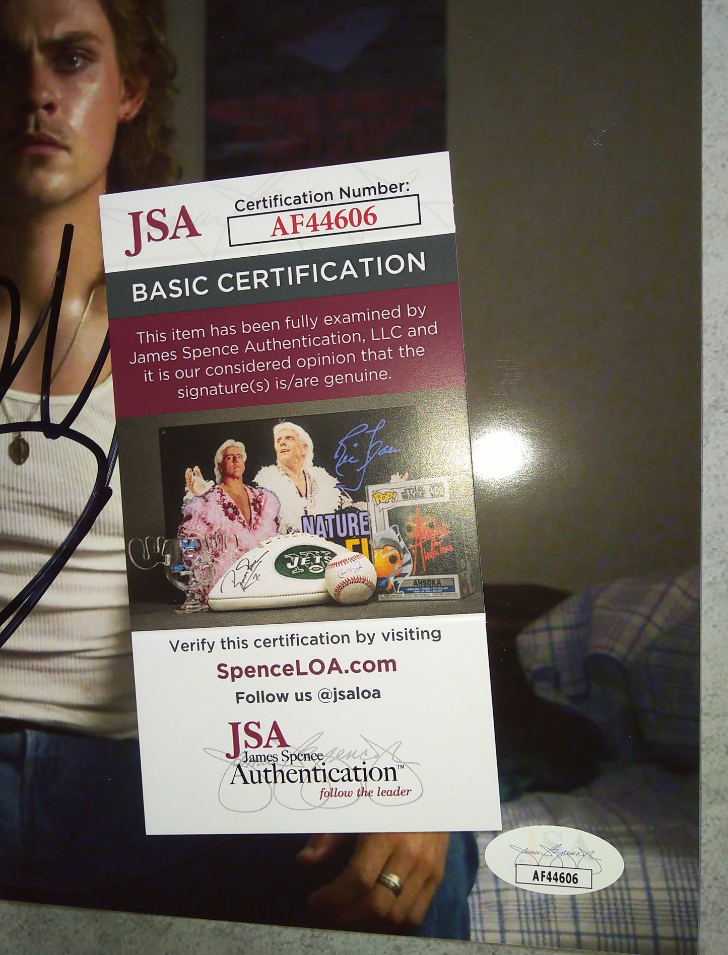 Dacre Montgomery Hand Signed Autograph 8x10 Photo JSA COA Stranger Things