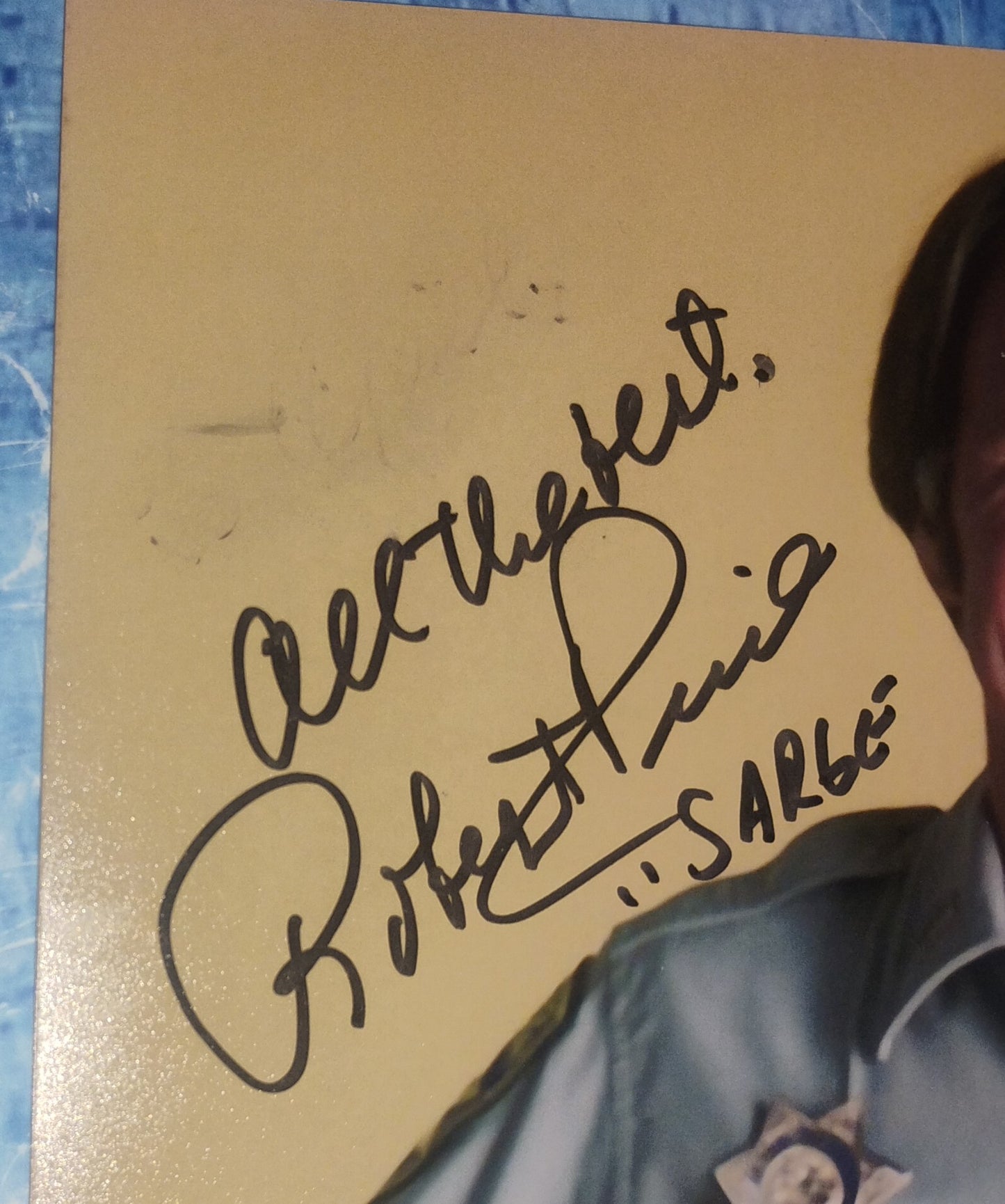 Robert Pine Hand Signed Autograph 8x10 Photo JSA COA Chips