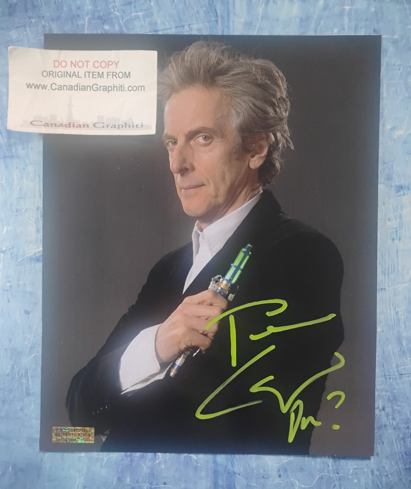 Peter Capaldi Hand Signed Autograph 8x10 Photo COA Doctor Who
