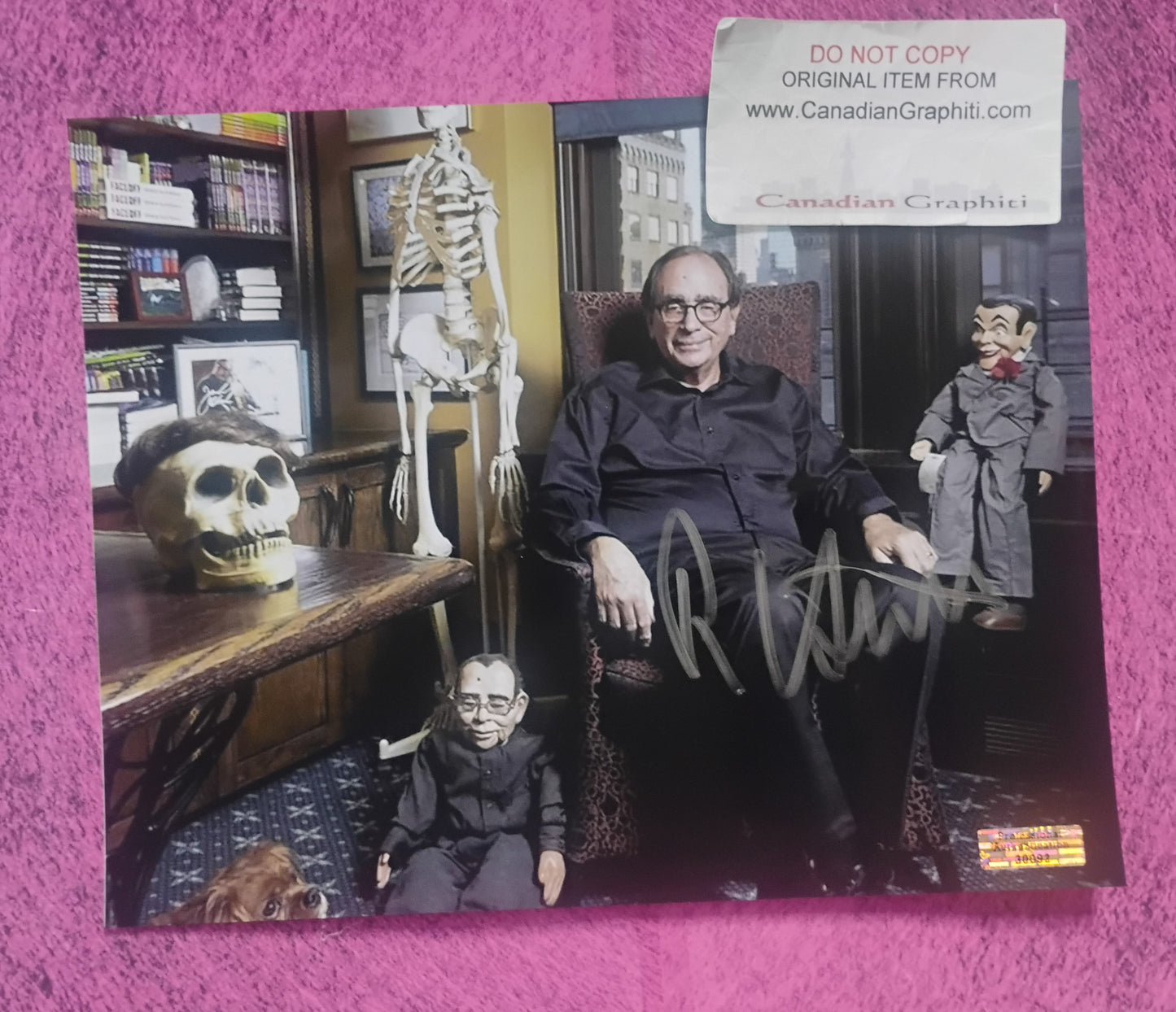 R.L. Stine Hand Signed Autograph 8x10 Photo COA