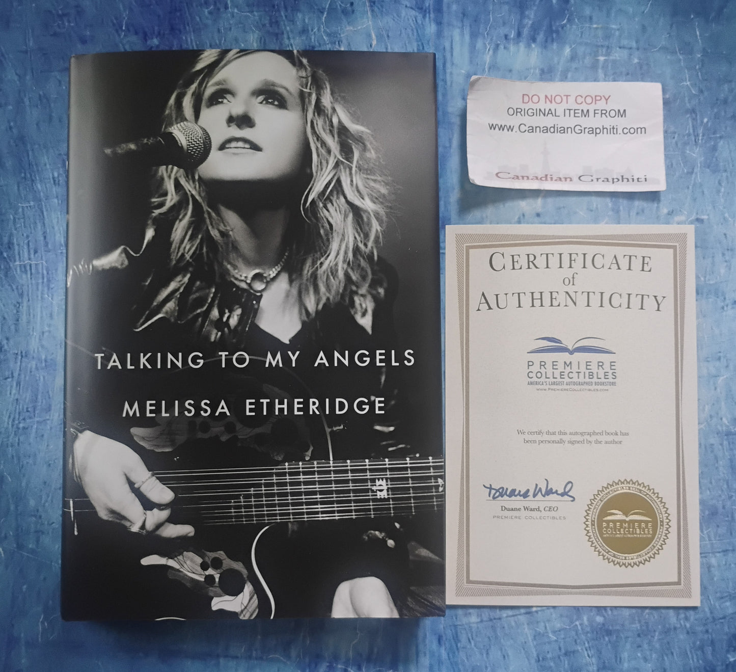 Melissa Etheridge Hand Signed Autograph Talking To My Angels Book COA