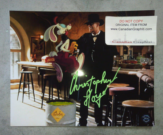 Christopher Lloyd Hand Signed Autograph 8x10 Photo COA Roger Rabbit