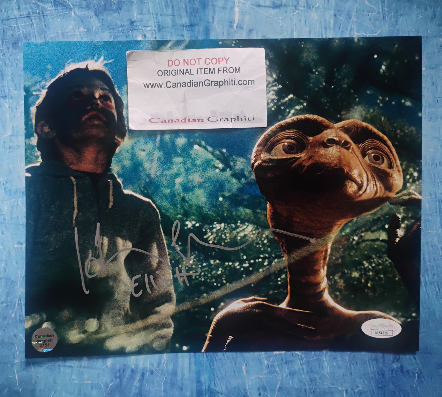 Henry Thomas Hand Signed Autograph 8x10 Photo JSA COA Elliott E.T.