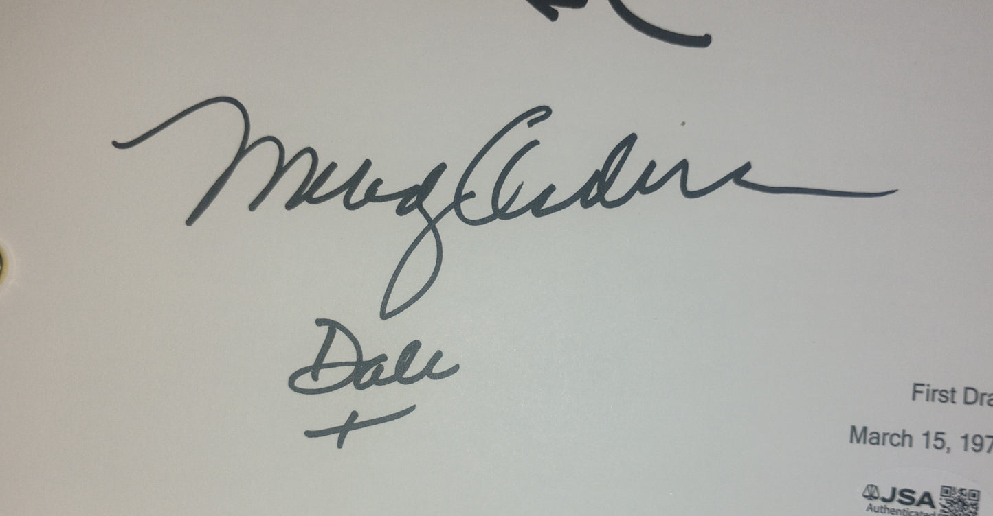 Sam J Jones & Melody Anderson Hand Signed Autograph Flash Gordon Script JSA COA