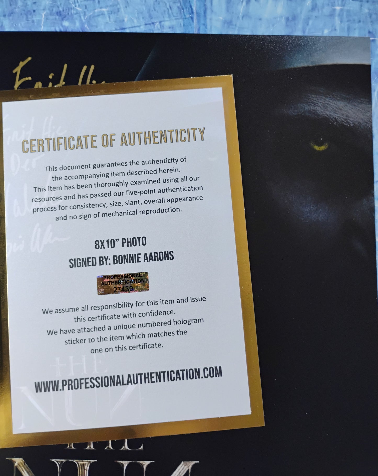 Bonnie Aarons Hand Signed Autograph 8x10 Photo BAS COA The Nun