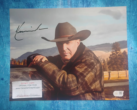 Kevin Costner Hand Signed Autograph 11x14 Photo SWAU COA Yellowstone