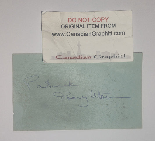 Patrick Throughton Hand Signed Autograph Index Card COA Doctor Who