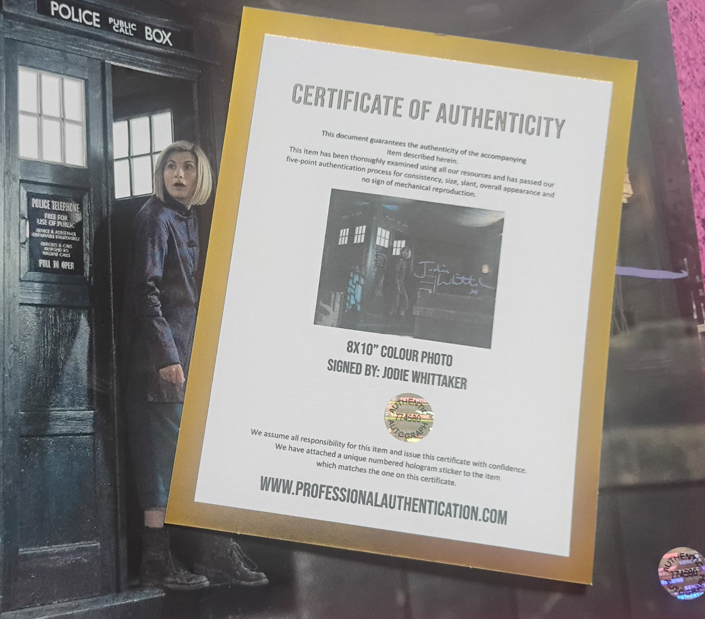 Jodie Whittaker Hand Signed Autograph 8x10 Photo COA Doctor Who