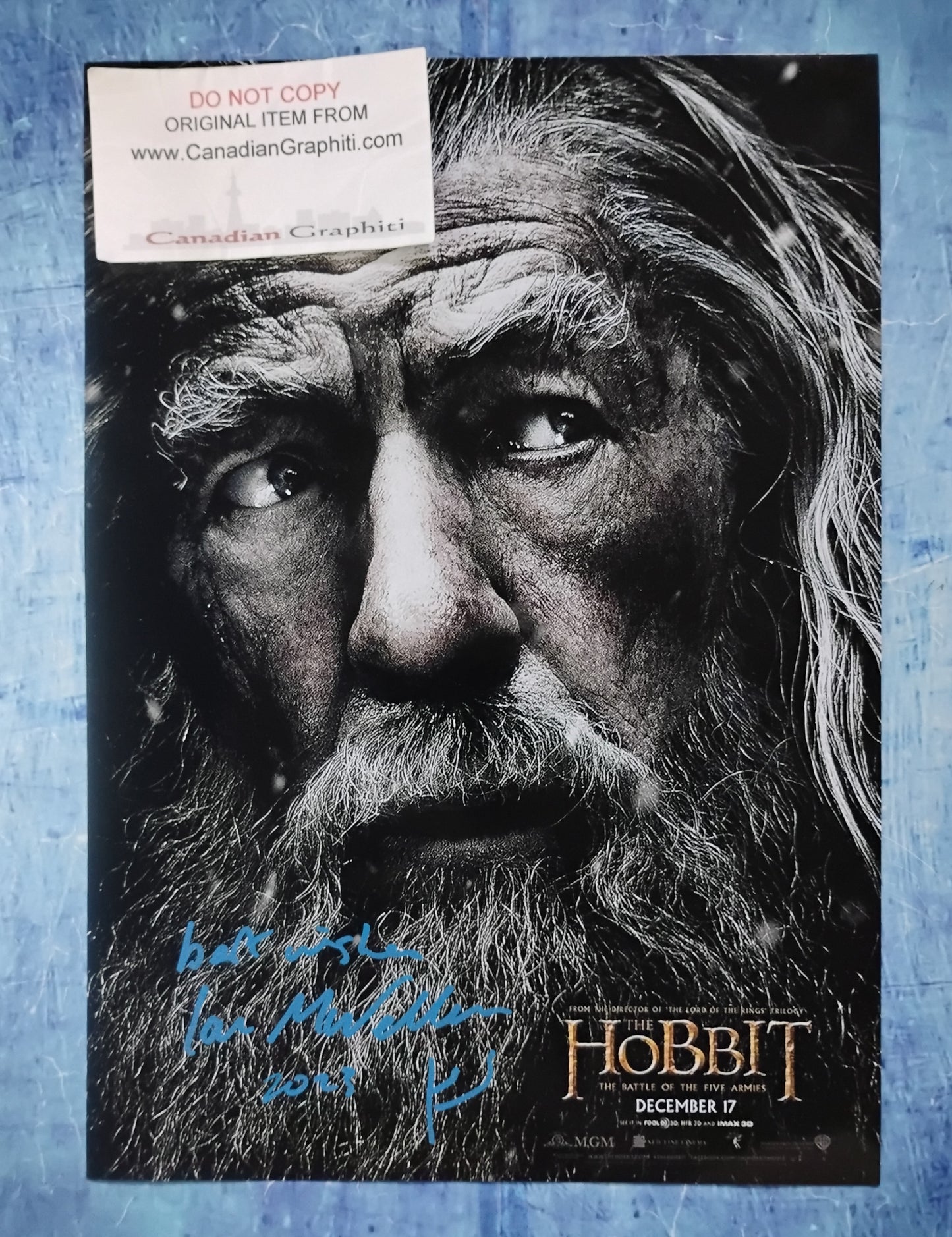 Ian McKellen Hand Signed Autograph Photo COA Lord Of The Rings
