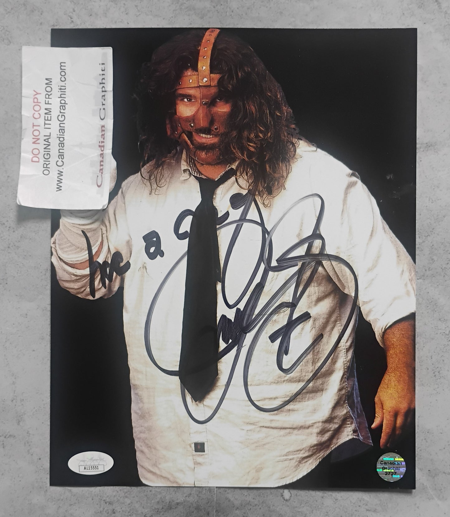 Mick Foley Hand Signed Autograph 8x10 Photo JSA COA Mankind