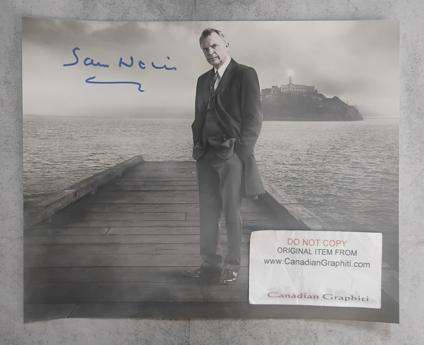 Sam Neill Hand Signed Autograph 8x10 Photo BAS COA Alcatraz