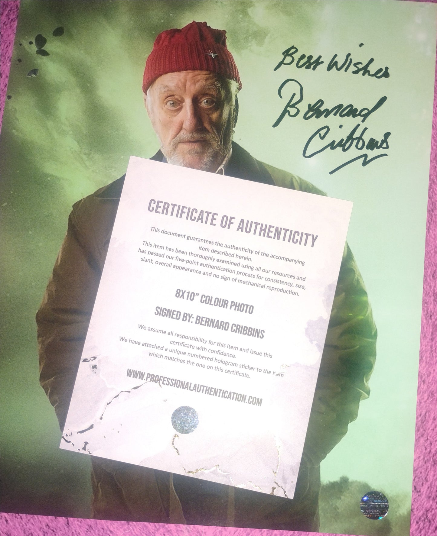 Bernard Cribbins Hand Signed Autograph 8x10 Photo COA Doctor Who