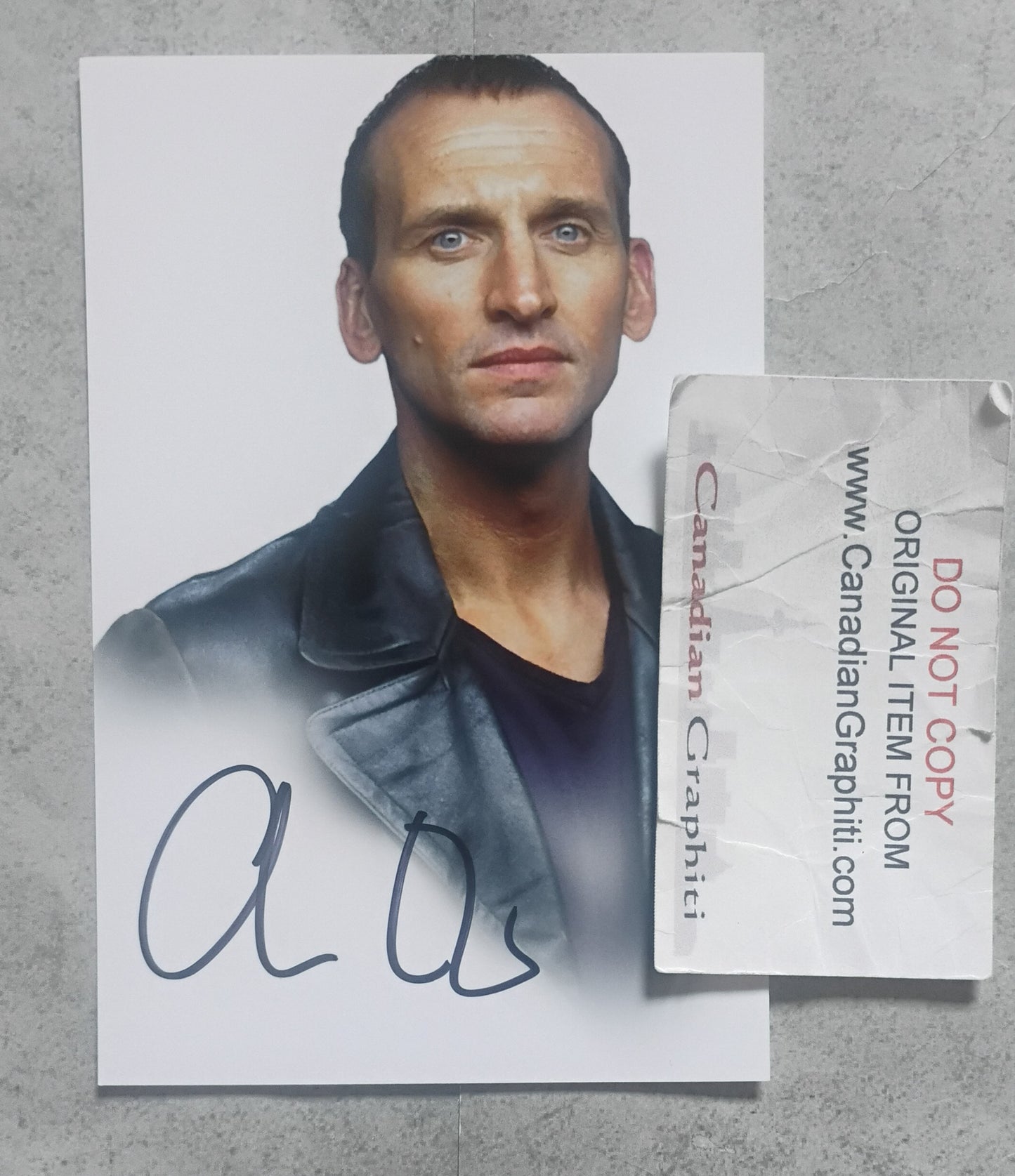 Christopher Eccleston Hand Signed Autograph Photo COA Doctor Who
