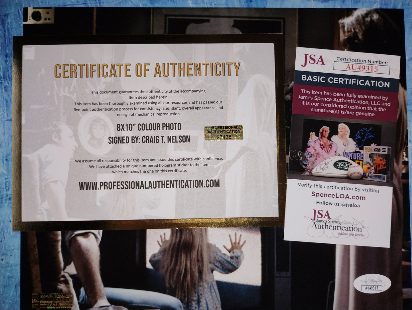 Craig T Nelson Hand Signed Autograph 8x10 Photo JSA COA Poltergeist