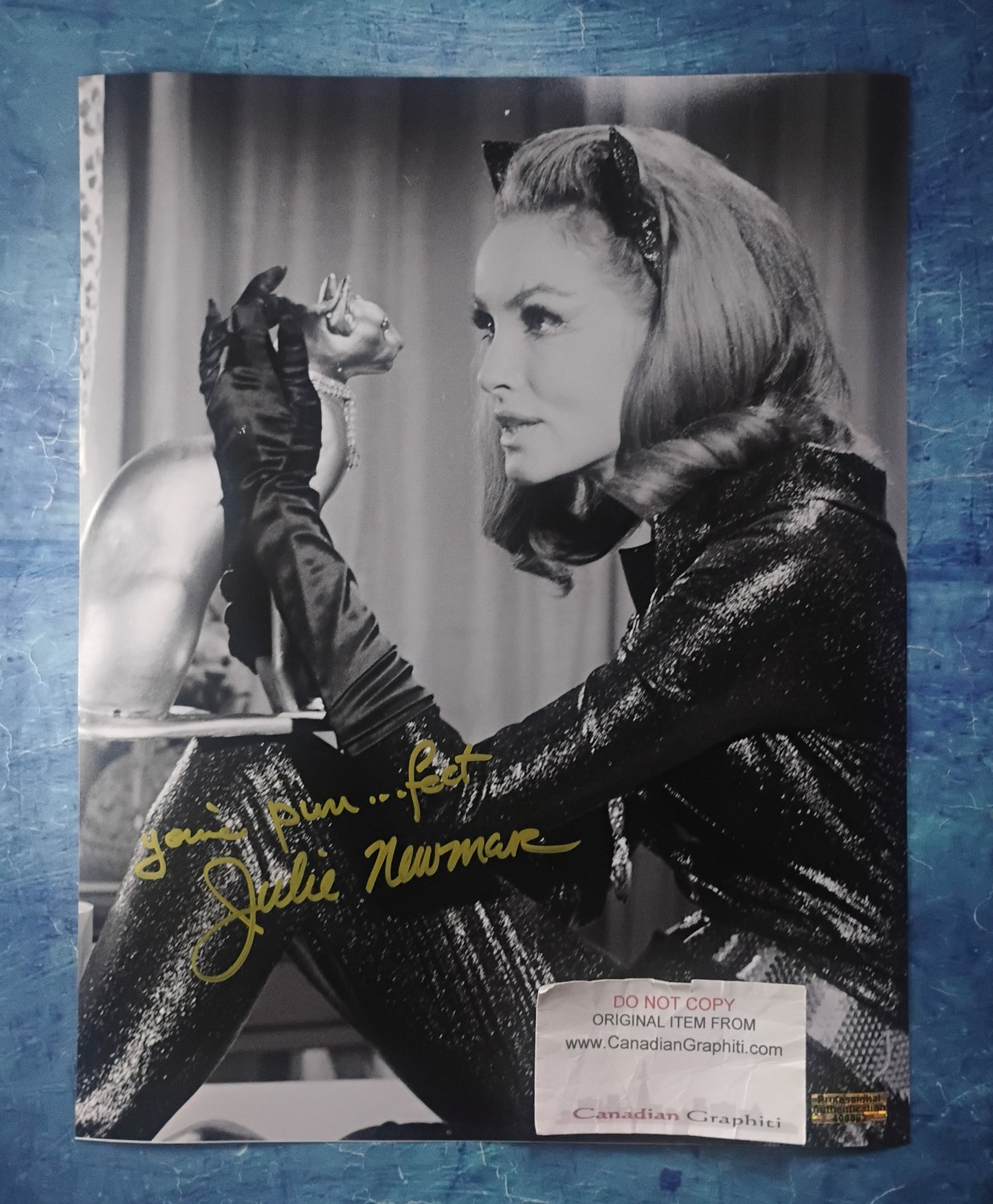 Julie Newmar Hand Signed Autograph 11x14 Photo COA Catwoman