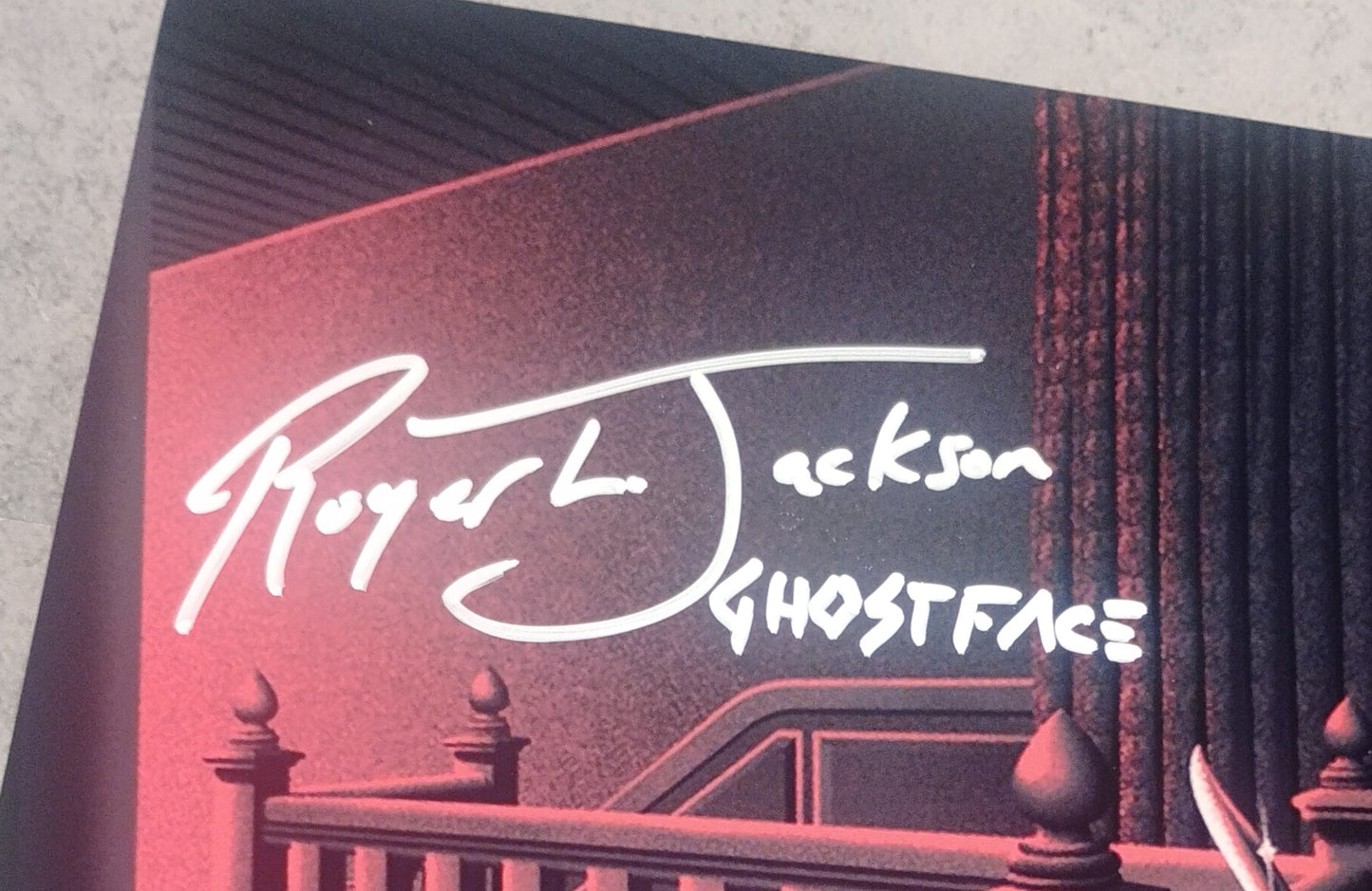 Roger L Jackson & Lee Waddell Hand Signed Autograph 8x10 Photo COA Scream