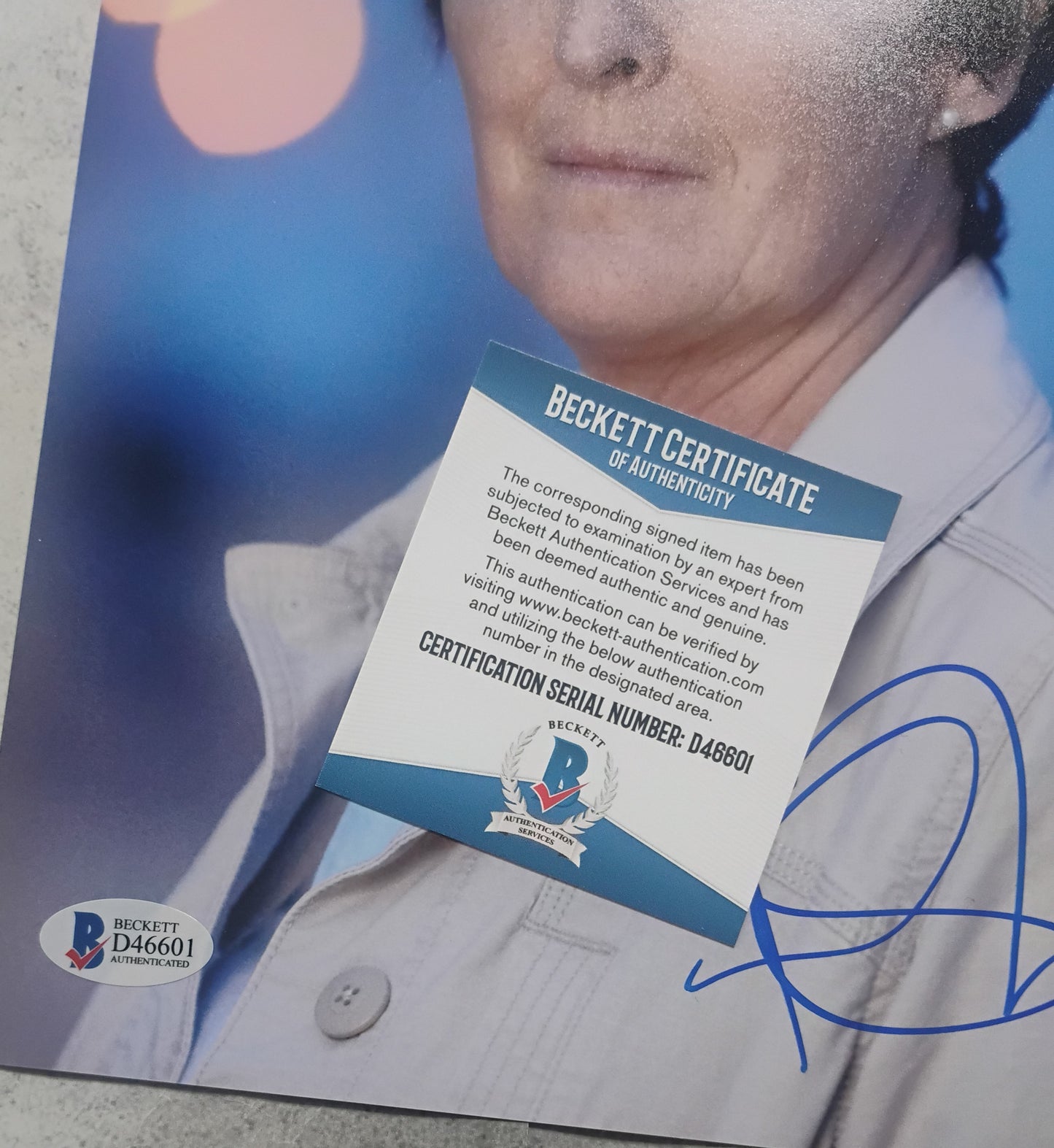 Fiona Shaw Hand Signed Autograph 8x10 Photo BAS COA