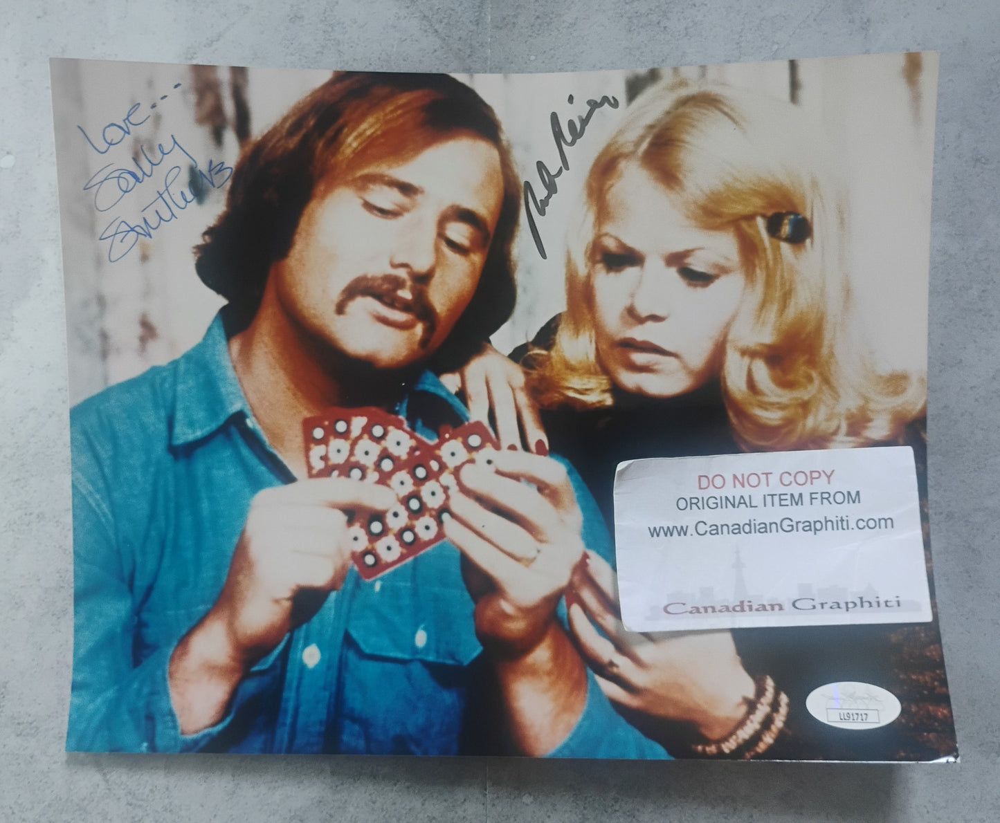 Sally Struthers & Rob Reiner Hand Signed Autograph 8x10 Photo JSA COA All In The Family