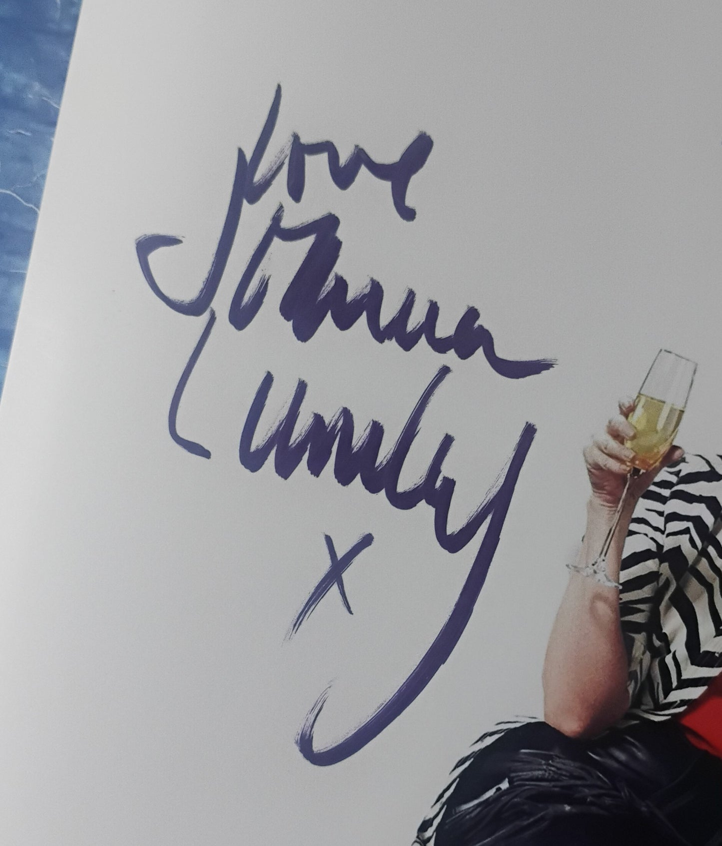 Jennifer Saunders & Joanna Lumley Hand Signed Autograph 11x14 Photo COA Absolutely Fabulous