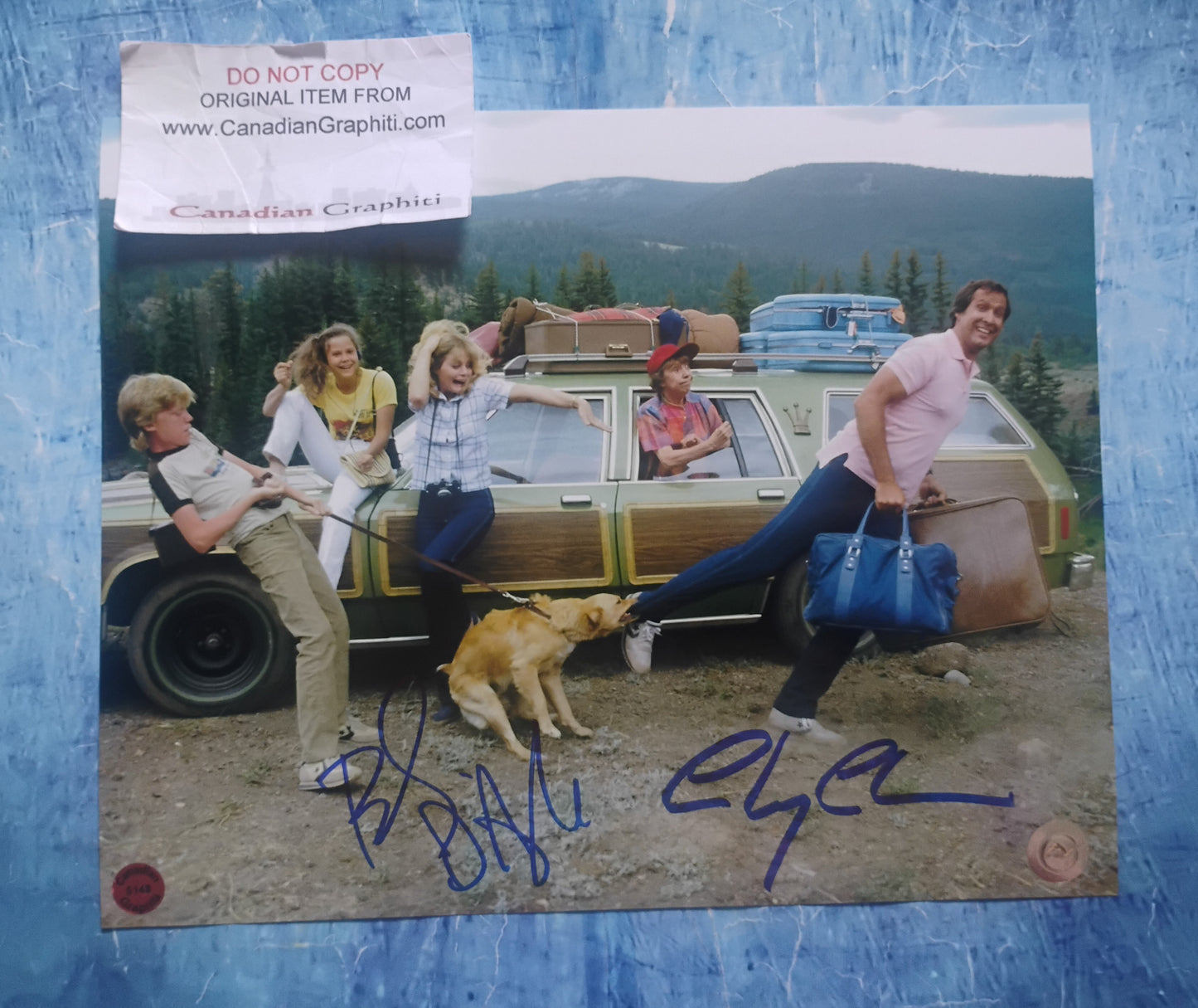 Beverly D'Angelo & Chevy Chase Hand Signed Autograph 8x10 Photo COA